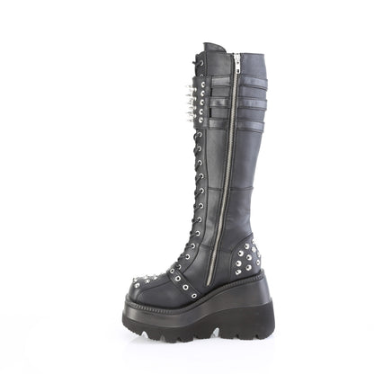 DemoniaCult   SHAKER-225 Blk Vegan Leather