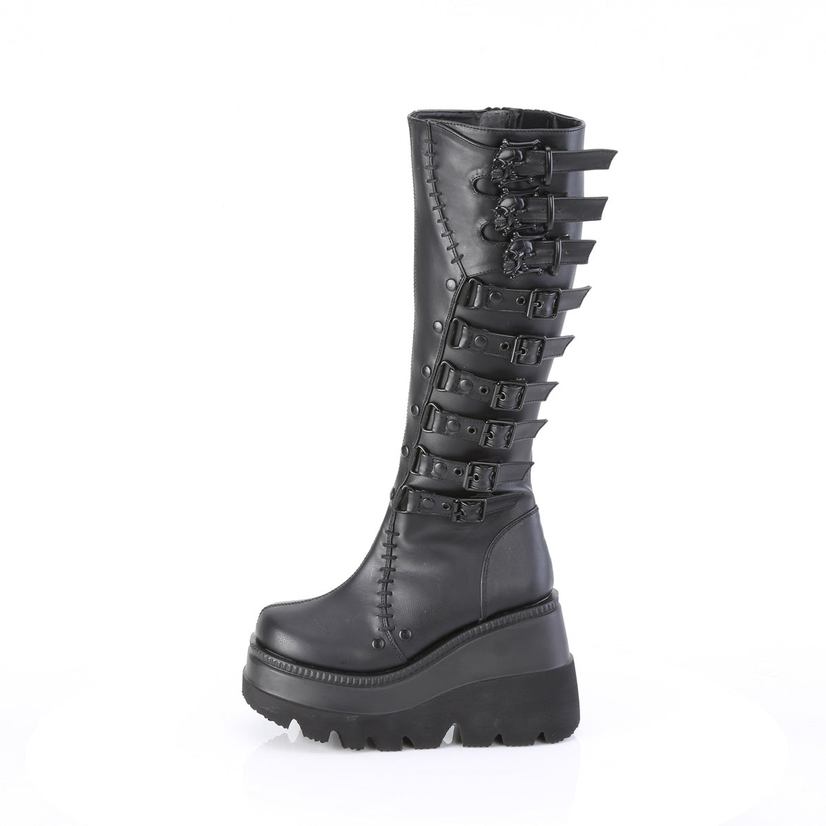 DemoniaCult   SHAKER-232 Blk Vegan Leather