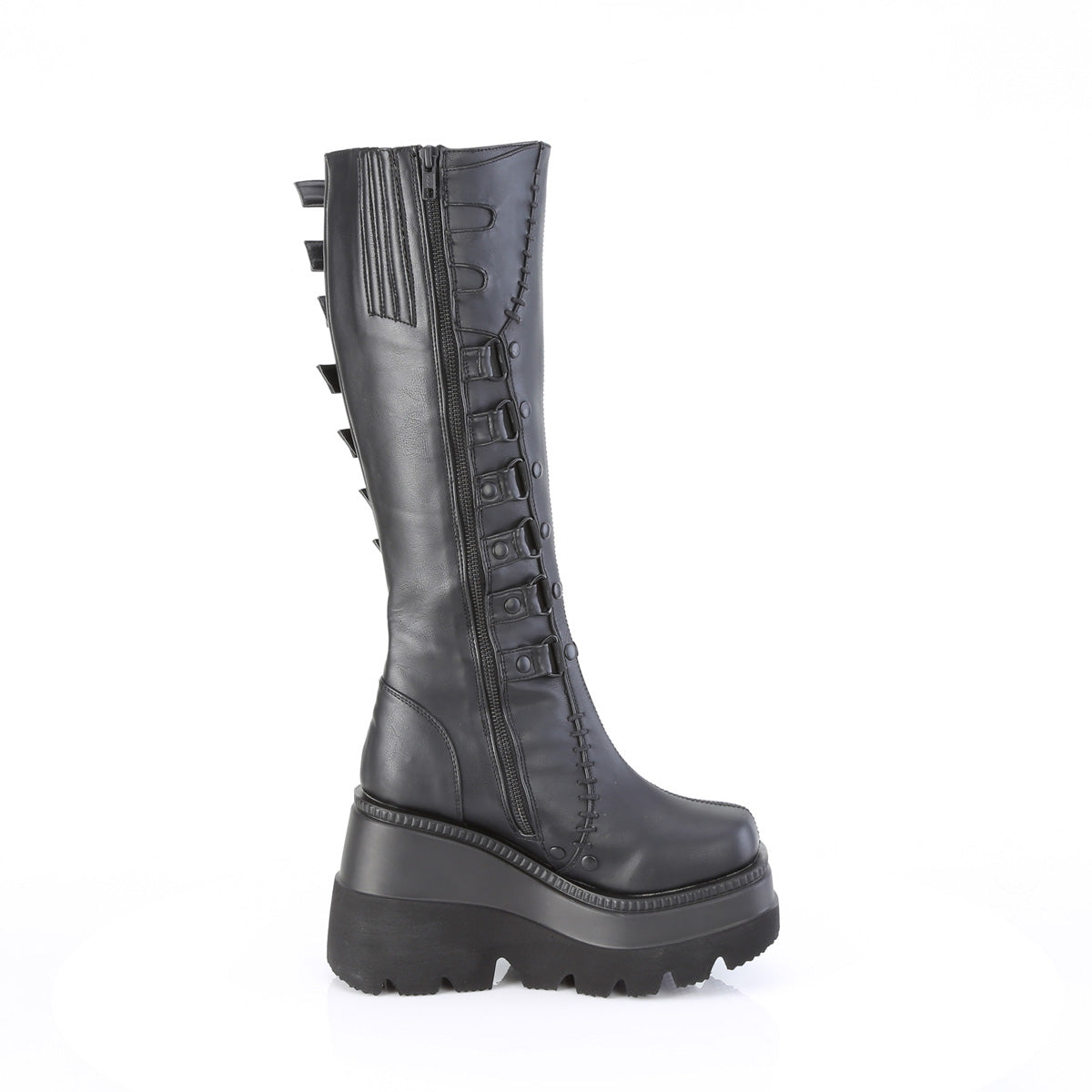 DemoniaCult   SHAKER-232 Blk Vegan Leather