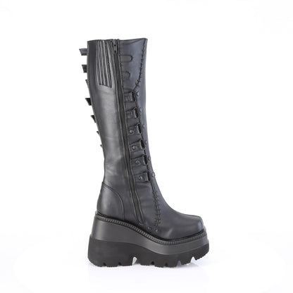 DemoniaCult   SHAKER-232 Blk Vegan Leather