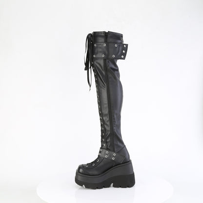 DemoniaCult   SHAKER-325 Blk Vegan Leather