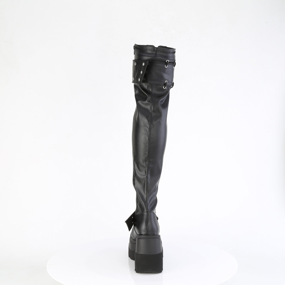 DemoniaCult   SHAKER-325 Blk Vegan Leather