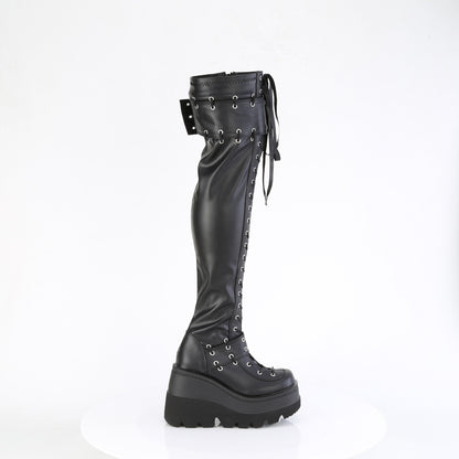 DemoniaCult   SHAKER-325 Blk Vegan Leather