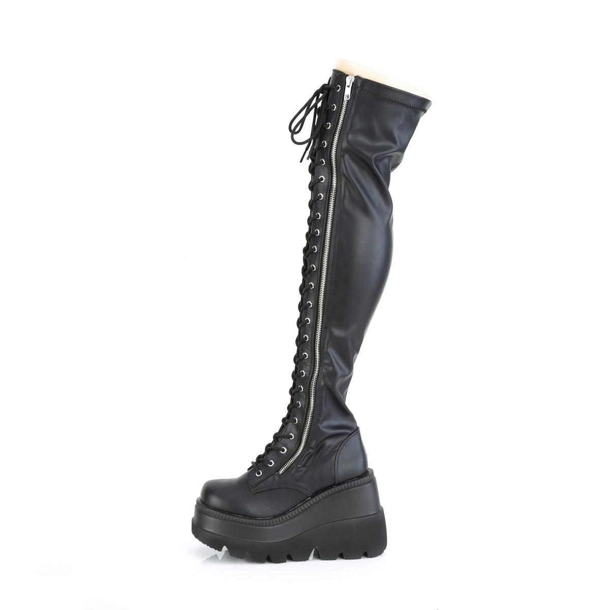 DemoniaCult  Boots SHAKER-374 Blk Str. Vegan Leather