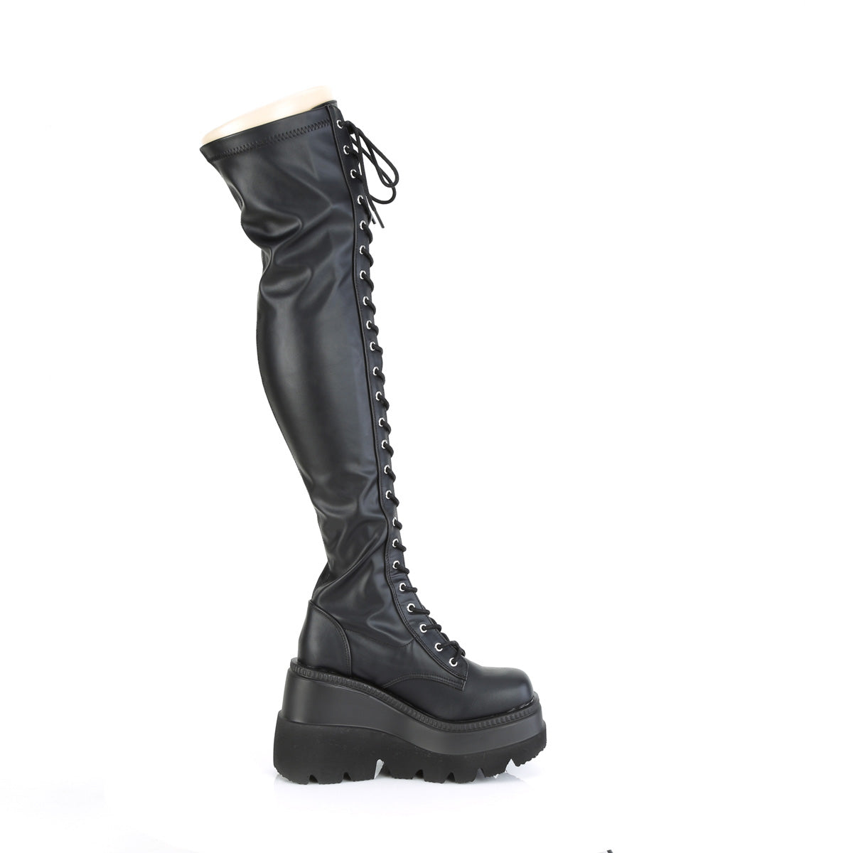 DemoniaCult  Boots SHAKER-374 Blk Str. Vegan Leather