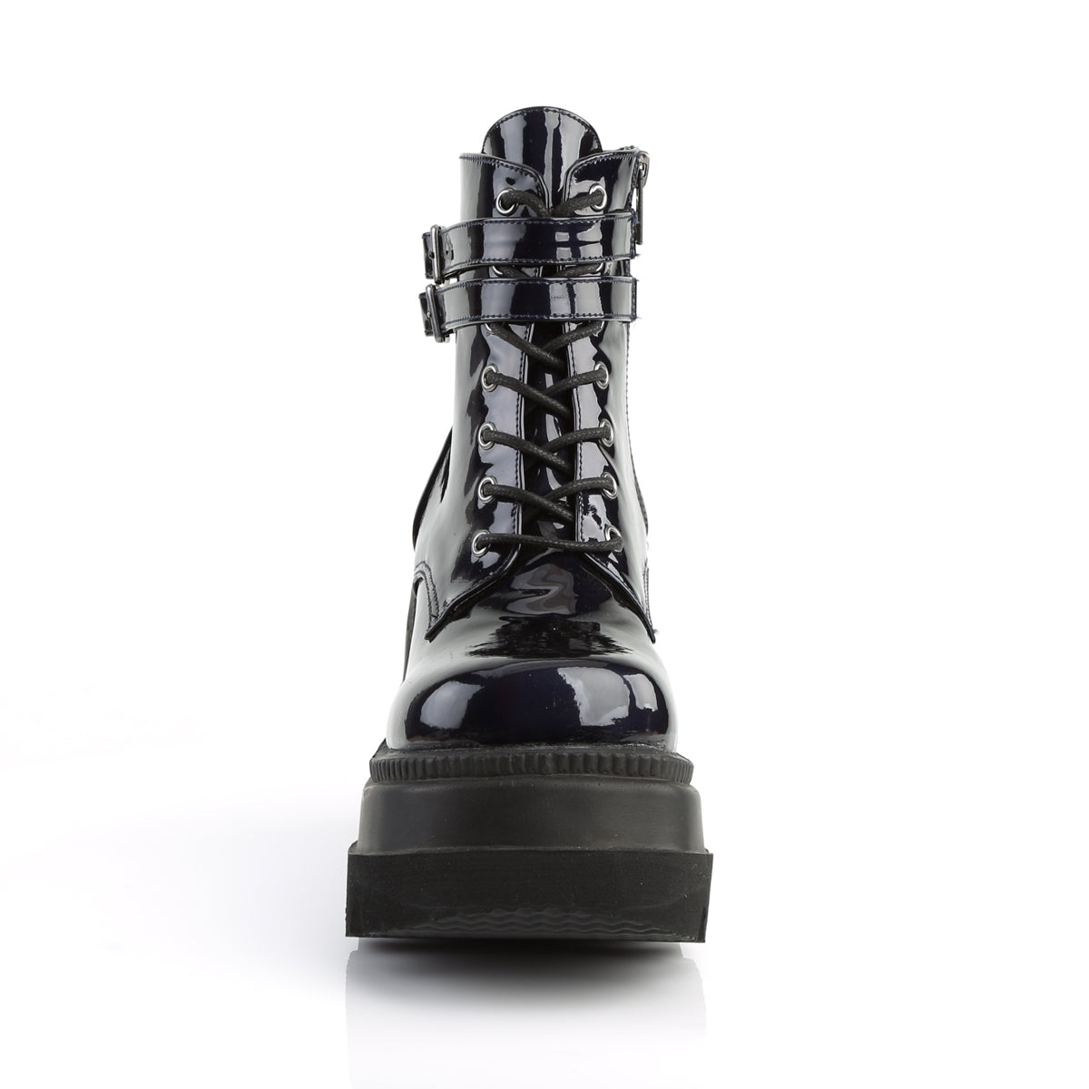 DemoniaCult Womens Ankle Boots SHAKER-52 Blk Hologram