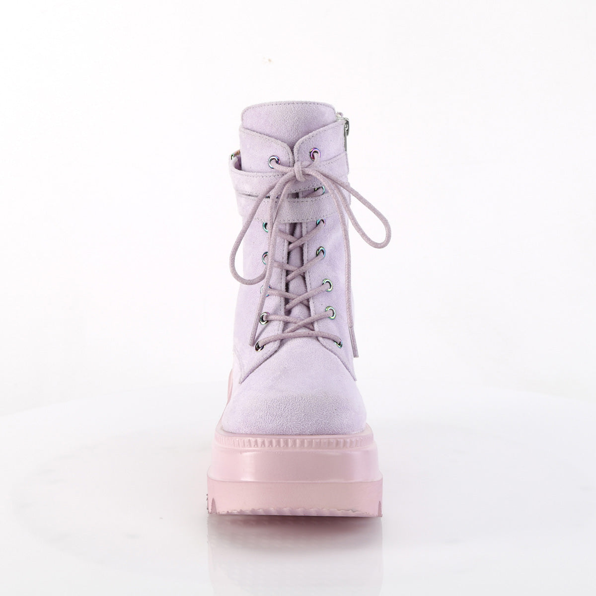 DemoniaCult  Ankle Boots SHAKER-52 Lavender Vegan Suede