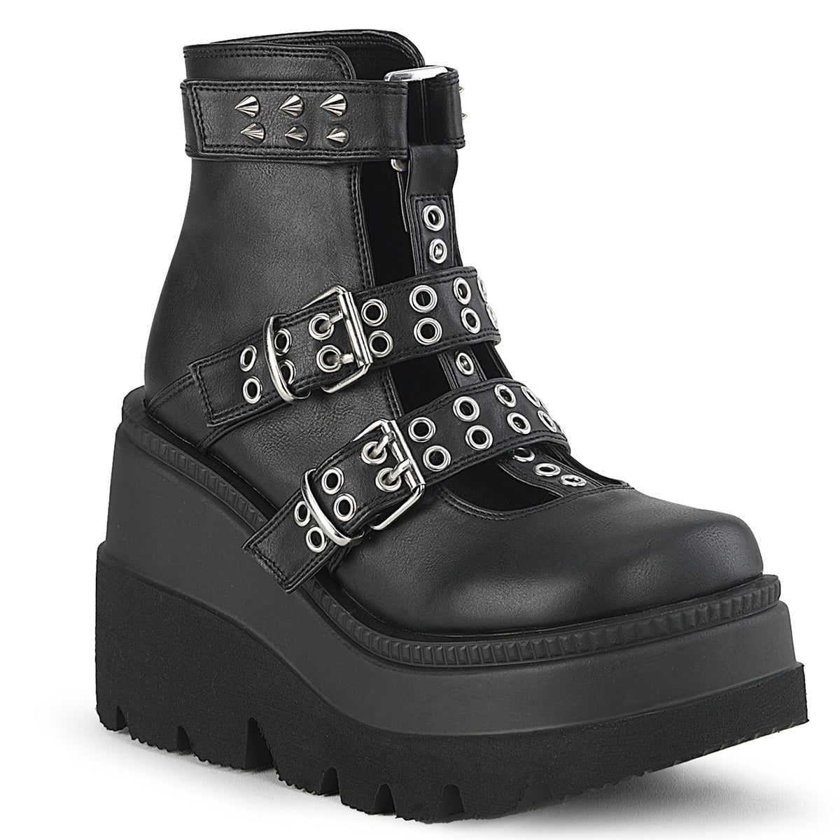 DemoniaCult   SHAKER-62 Blk Vegan Leather