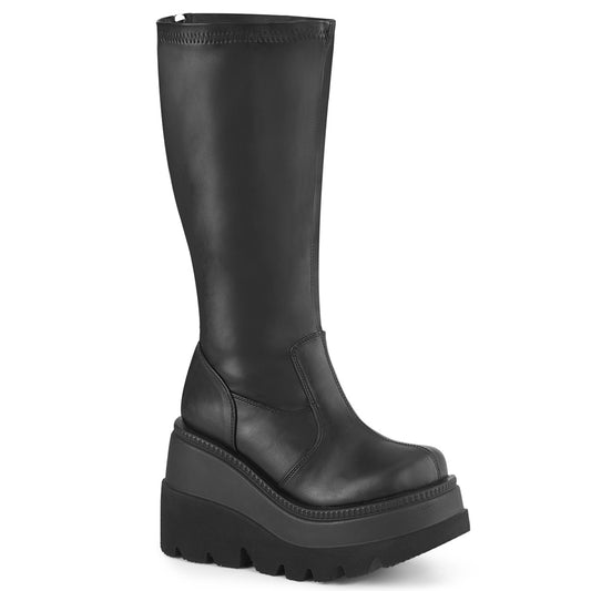DemoniaCult  Boots SHAKER-65WC Blk Str Vegan Leather