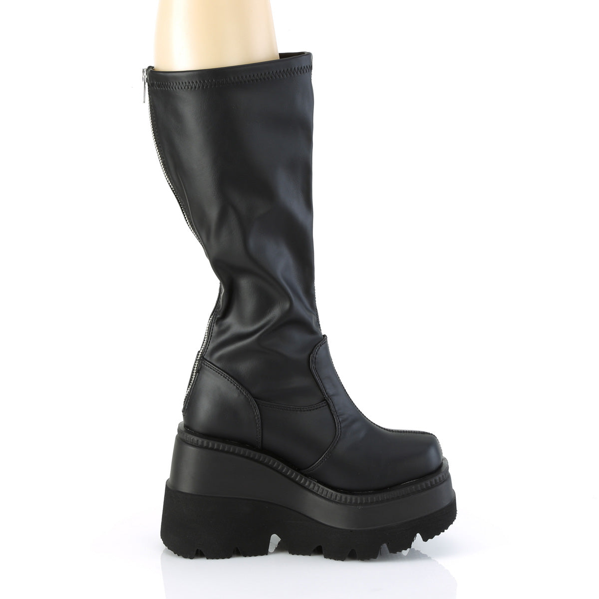 DemoniaCult  Boots SHAKER-65WC Blk Str Vegan Leather