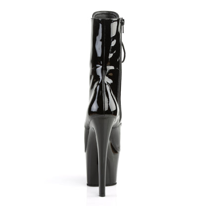 Pleaser Womens Ankle Boots SKY-1020 Blk Pat/Blk