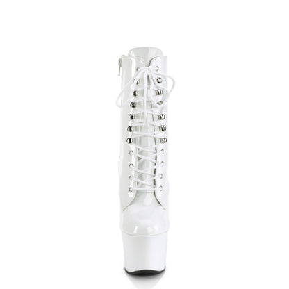 Pleaser Womens Ankle Boots SKY-1020 Wht Pat/Wht