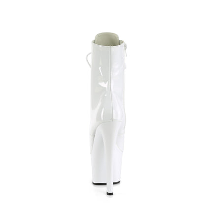 Pleaser Womens Ankle Boots SKY-1020 Wht Pat/Wht