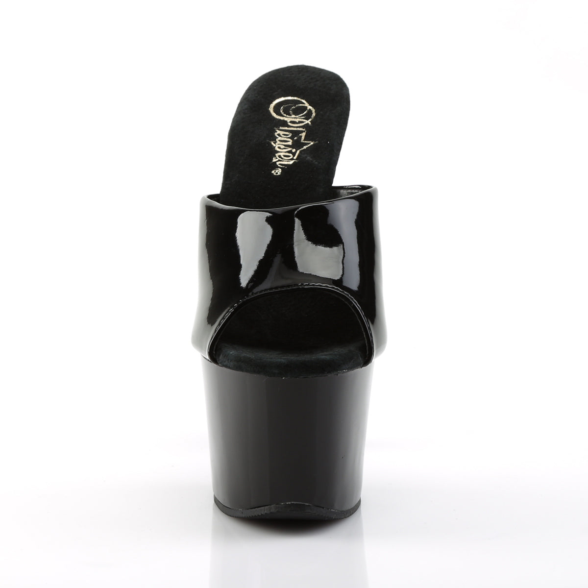 Pleaser Womens Sandals SKY-301 Blk Pat/Blk
