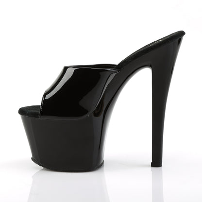 Pleaser Womens Sandals SKY-301 Blk Pat/Blk