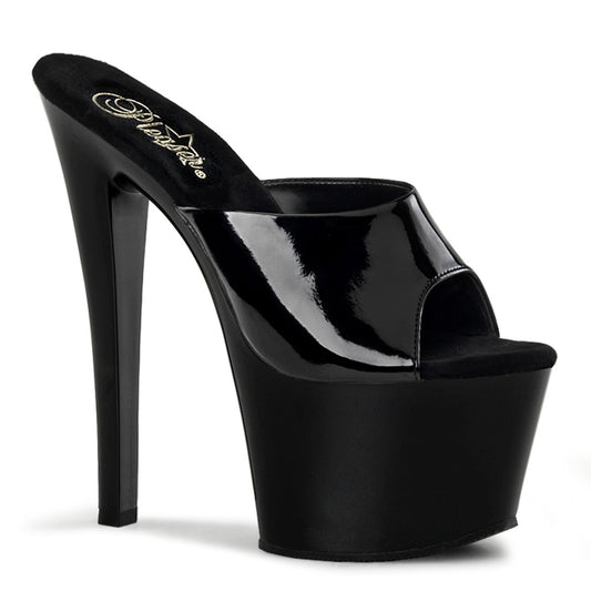 Pleaser Womens Sandals SKY-301 Blk Pat/Blk