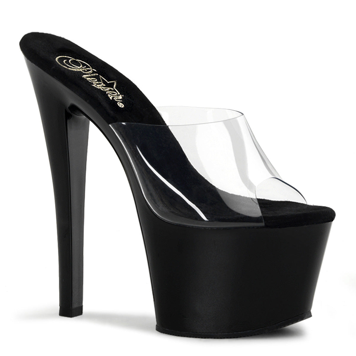 Pleaser Womens Sandals SKY-301 Clr/Blk