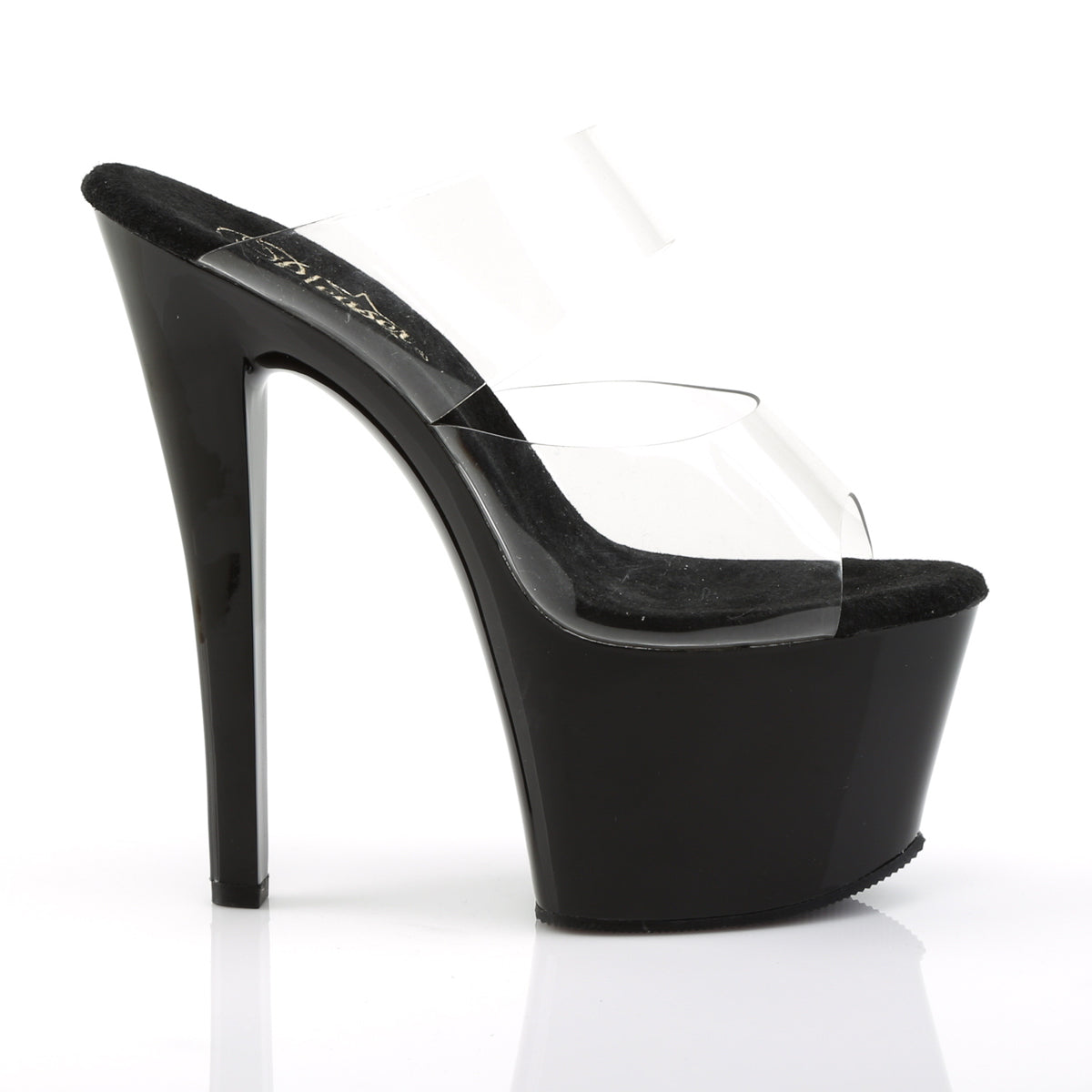 Pleaser Womens Sandals SKY-302 Clr/Blk