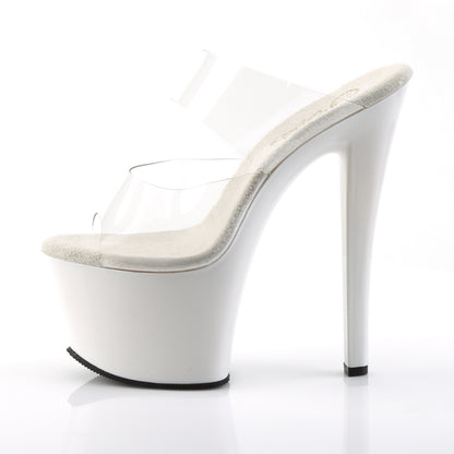 Pleaser Womens Sandals SKY-302 Clr/Wht