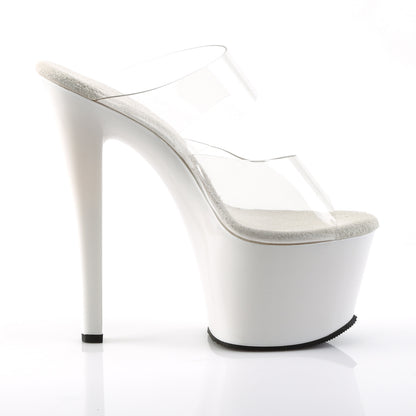 Pleaser Womens Sandals SKY-302 Clr/Wht
