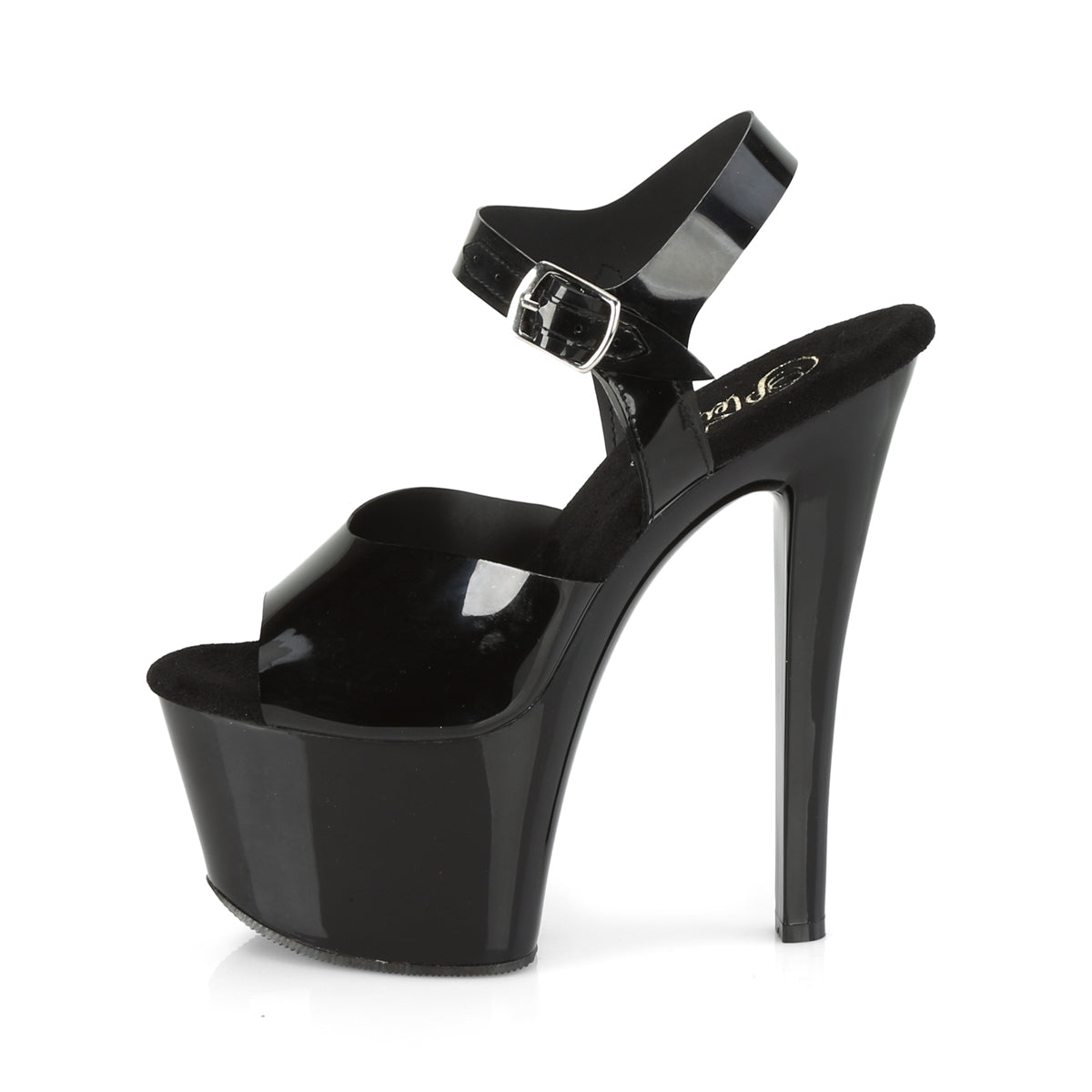 Pleaser Womens Sandals SKY-308N Blk (Jelly-Like) TPU/Blk