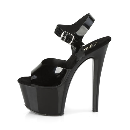 Pleaser Womens Sandals SKY-308N Blk (Jelly-Like) TPU/Blk