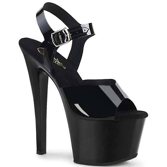Pleaser Womens Sandals SKY-308N Blk (Jelly-Like) TPU/Blk