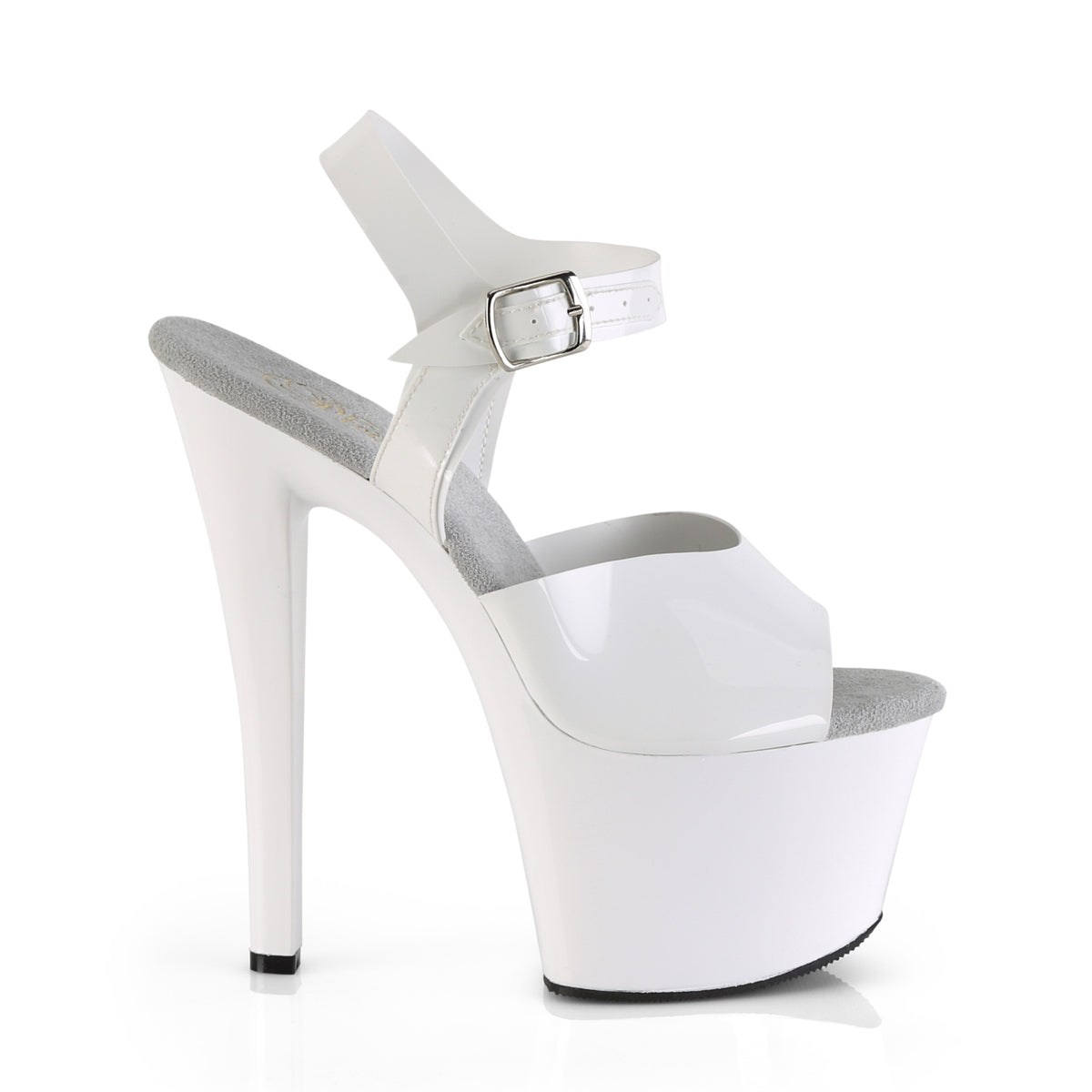 Pleaser Womens Sandals SKY-308N Wht (Jelly-Like) TPU/Wht