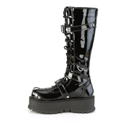 DemoniaCult Womens Boots SLACKER-260 Blk Pat