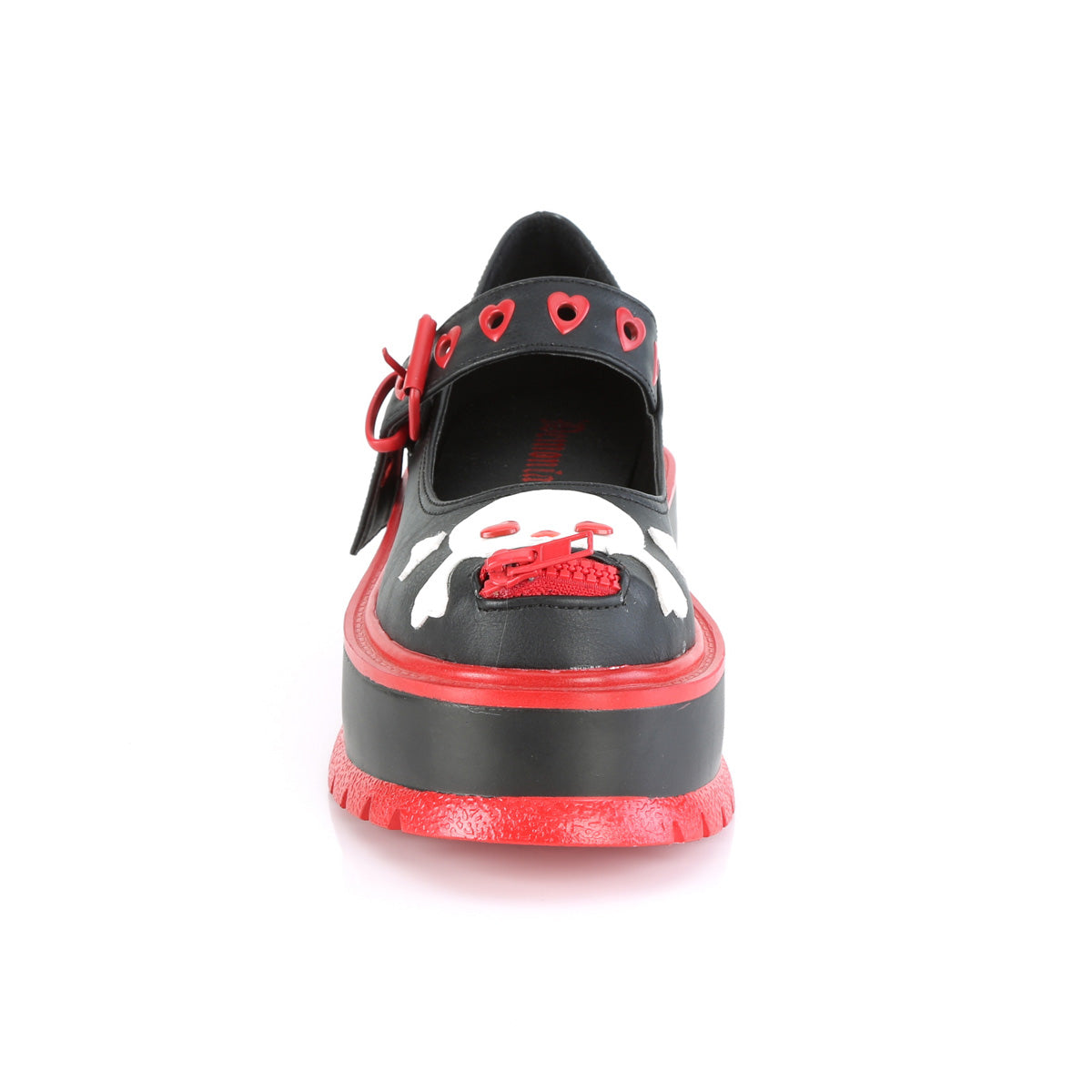 DemoniaCult  Pumps SLACKER-27 Blk Vegan Leather