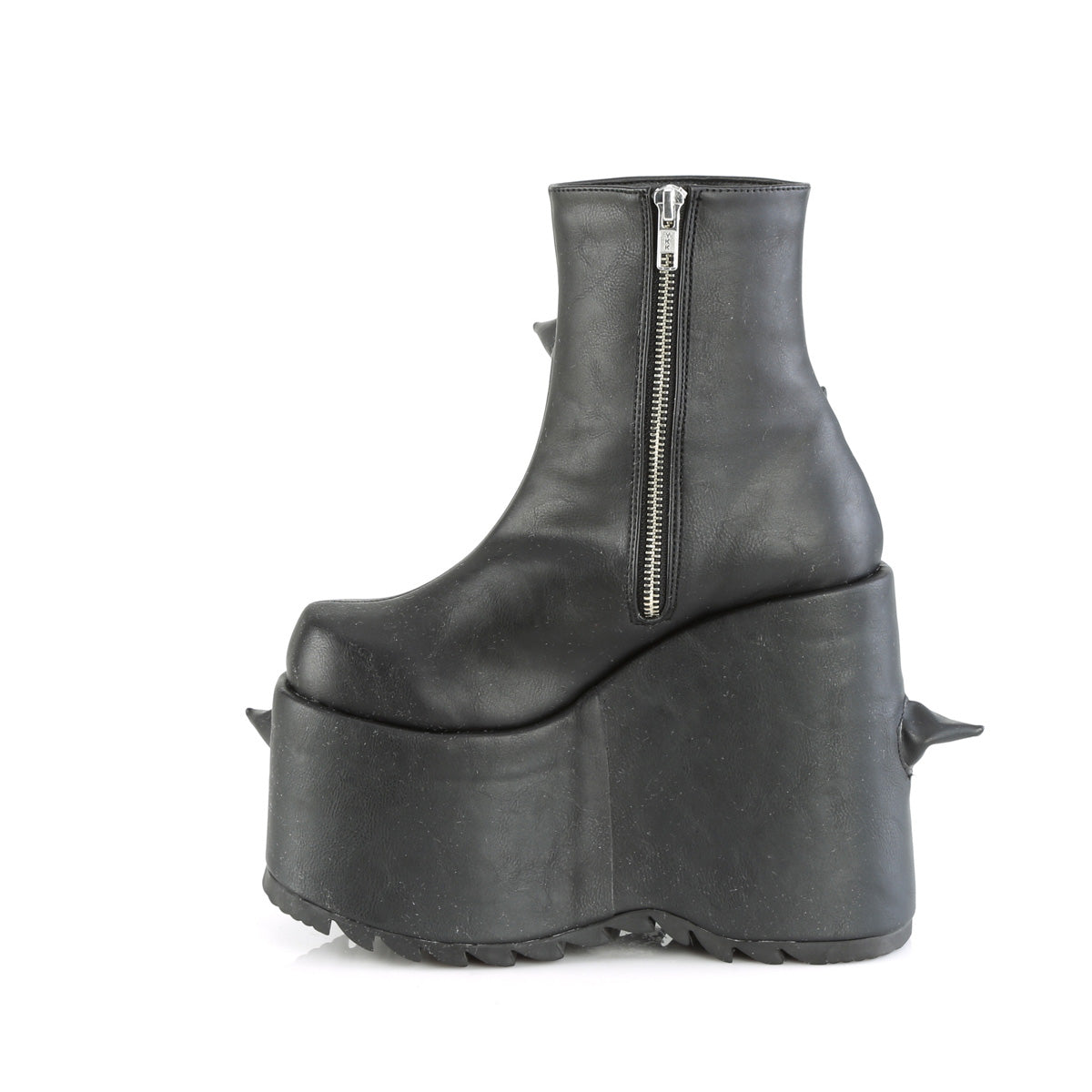 DemoniaCult  Ankle Boots SLAY-77 Blk Vegan Leather