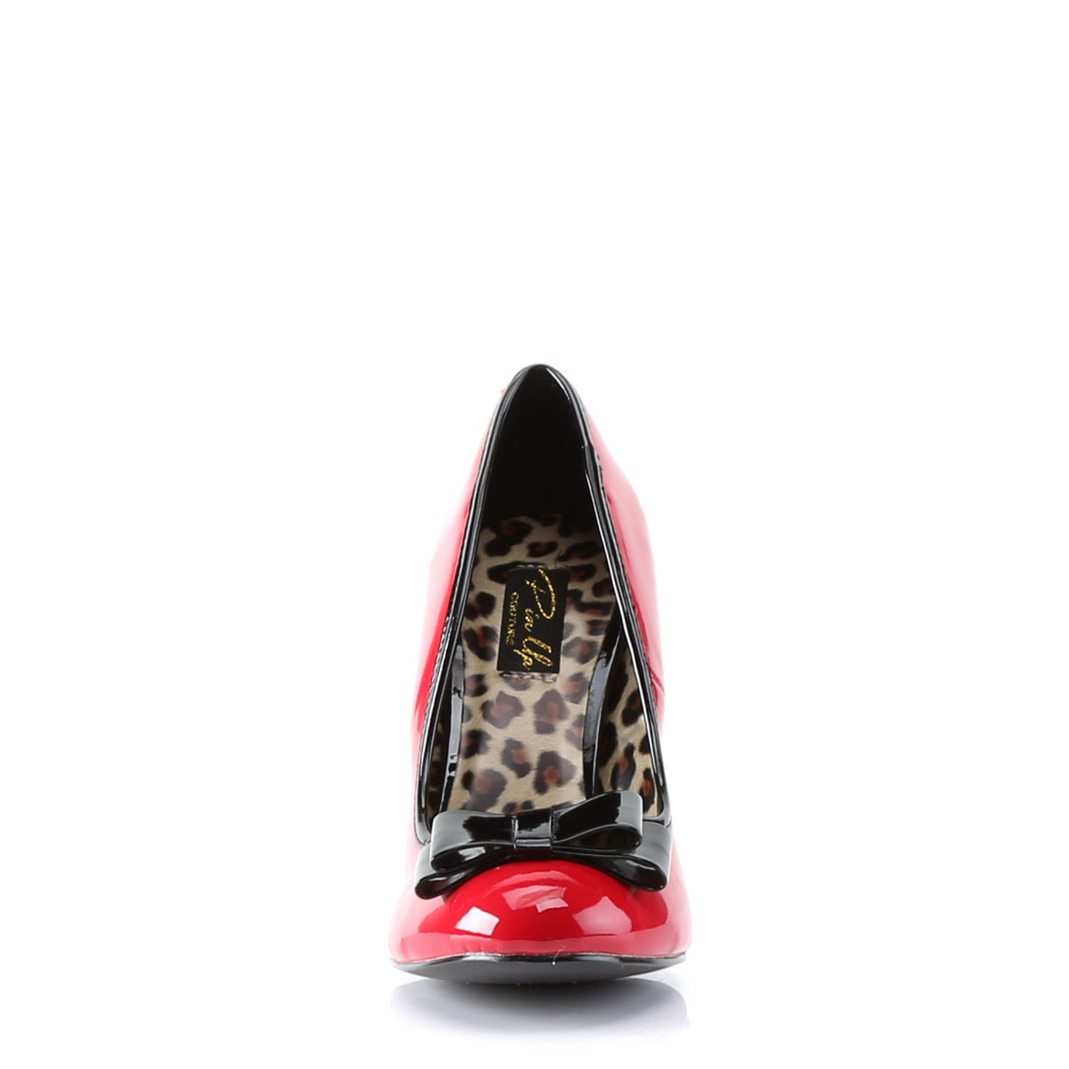 Pin Up Couture Womens Pumps SMITTEN-01 Red-Blk Pat