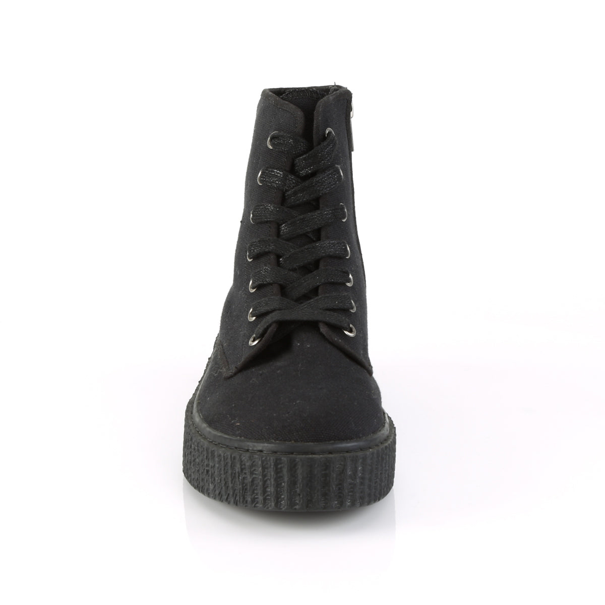 DemoniaCult Mens Ankle Boots SNEEKER-201 Blk Canvas