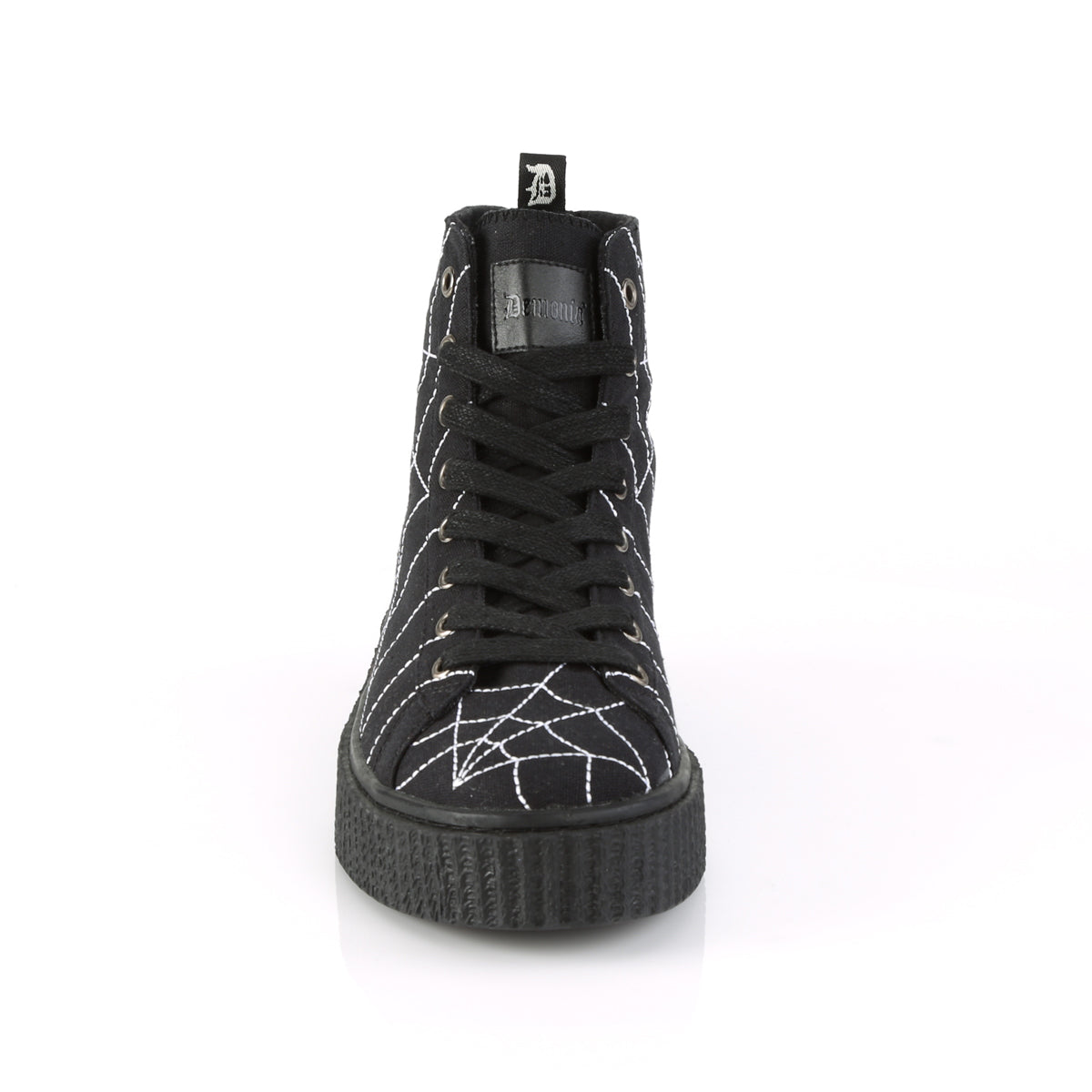 DemoniaCult Mens Ankle Boots SNEEKER-250 Blk Canvas