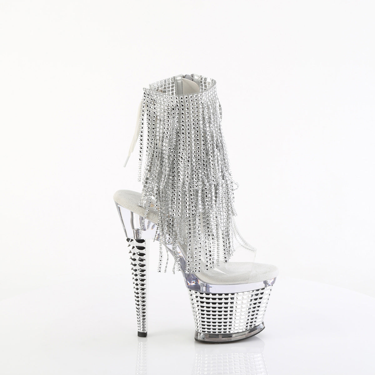 Pleaser   SPECTATOR-1017RSF Clr-Slv/Clr-Slv Chrome