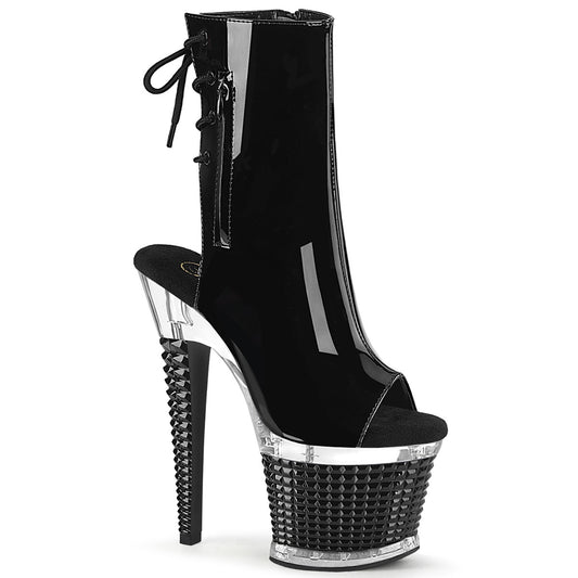 Pleaser  Ankle Boots SPECTATOR-1018 Blk Pat/Clr-Blk
