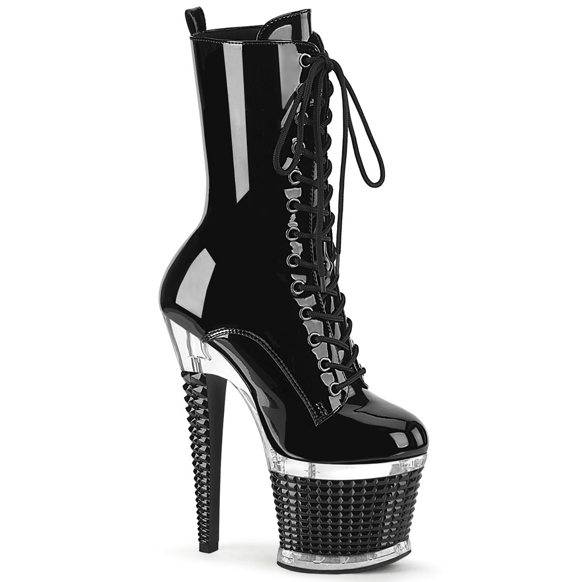Pleaser  Ankle Boots SPECTATOR-1040 Blk Pat/Clr-Blk