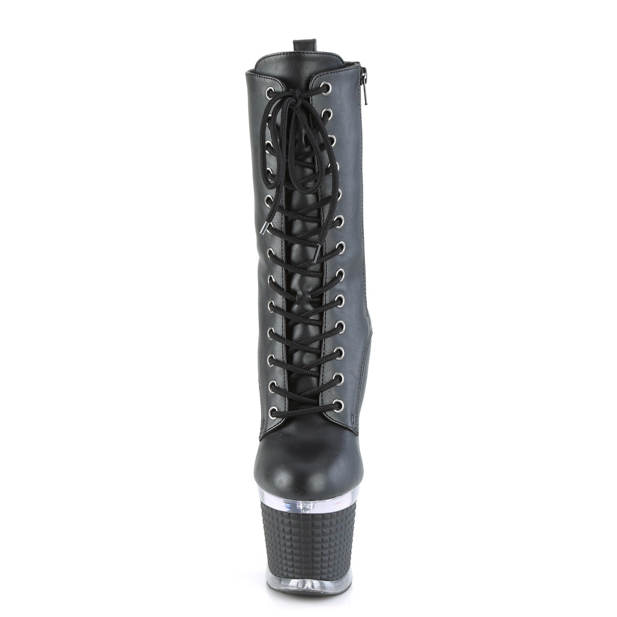 Pleaser  Ankle Boots SPECTATOR-1040 Blk Faux Leather/Clr-Blk Matte