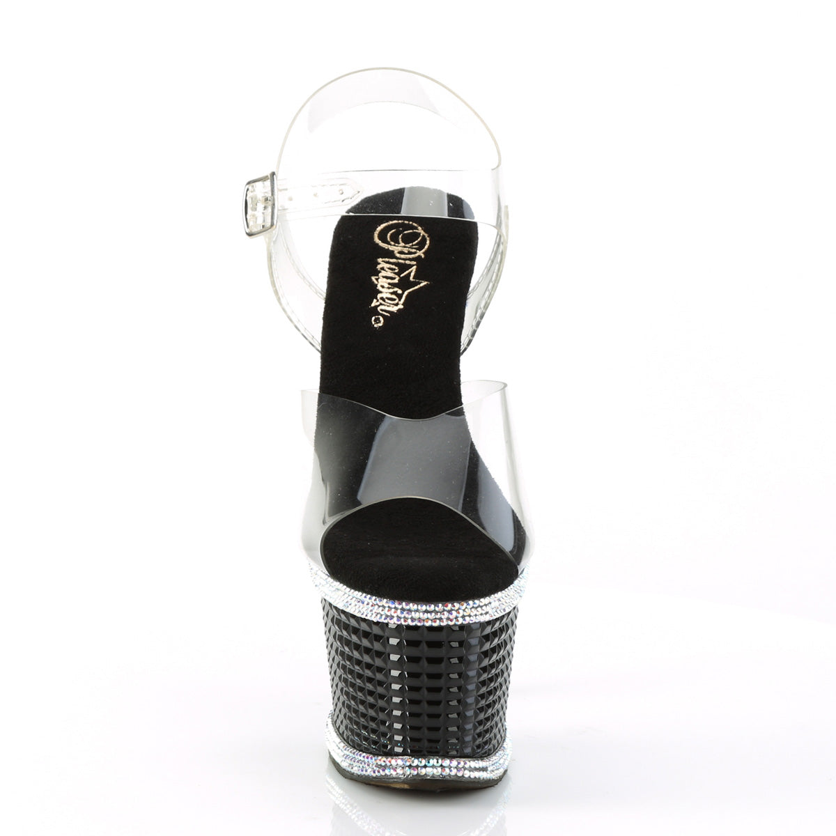Pleaser  Sandals SPECTATOR-708RS Clr/Blk-RS