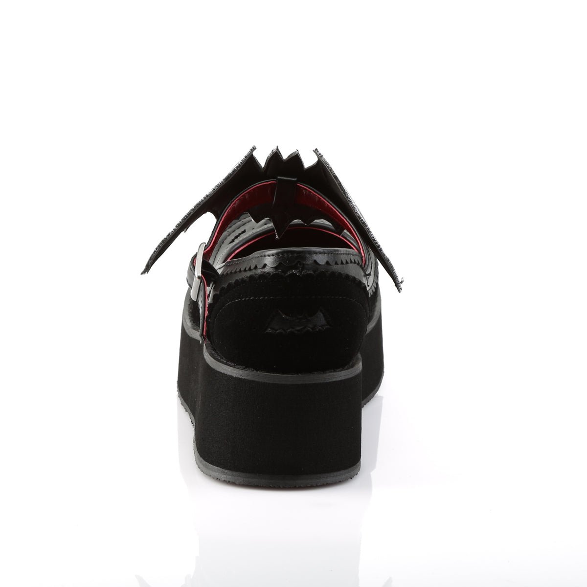 DemoniaCult Womens Pumps SPRITE-09 Blk Vegan Leather-Velvet