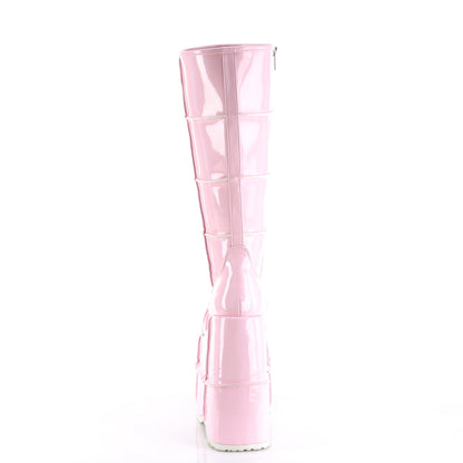 DemoniaCult Mens Boots STACK-301 B. Pink Hologram