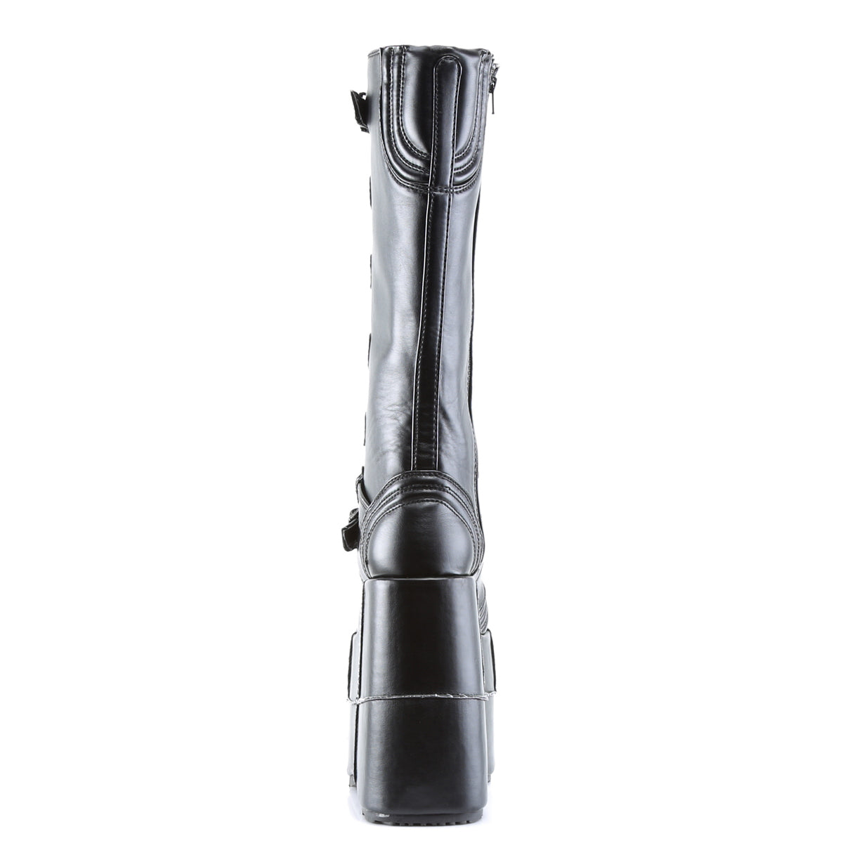 DemoniaCult Mens Boots STACK-308 Blk Vegan Leather