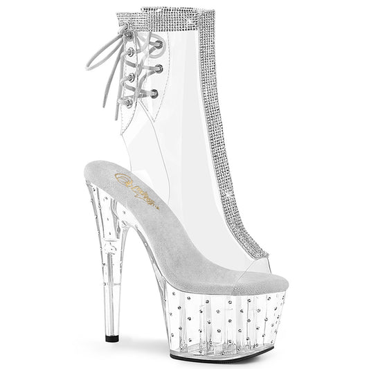 Pleaser Womens Ankle Boots STARDUST-1018C-2RS Clr/Clr