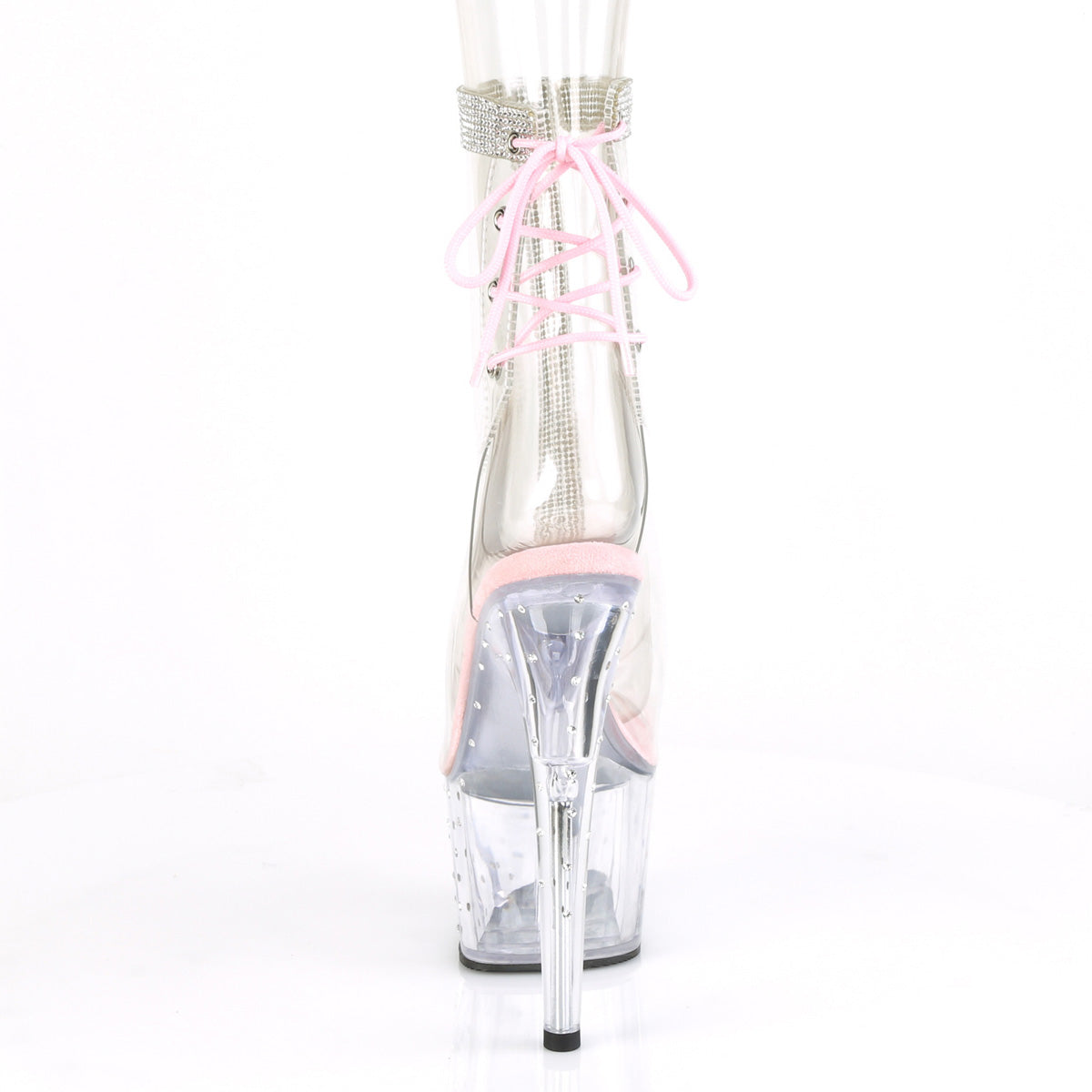 Pleaser Womens Ankle Boots STARDUST-1018C-2RS Clr-B. Pink/Clr