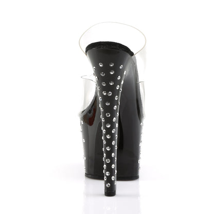 Pleaser Womens Sandals STARDUST-702 Clr/Blk