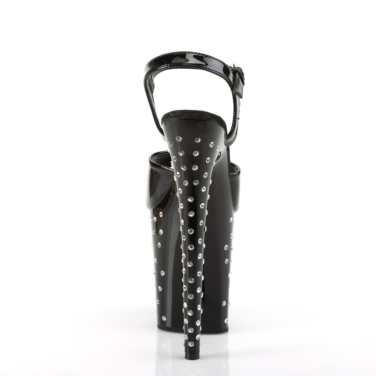 Pleaser Womens Sandals STARDUST-809 Blk Pat/Blk