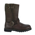 DemoniaCult Mens Boots STEAM Brown Leather