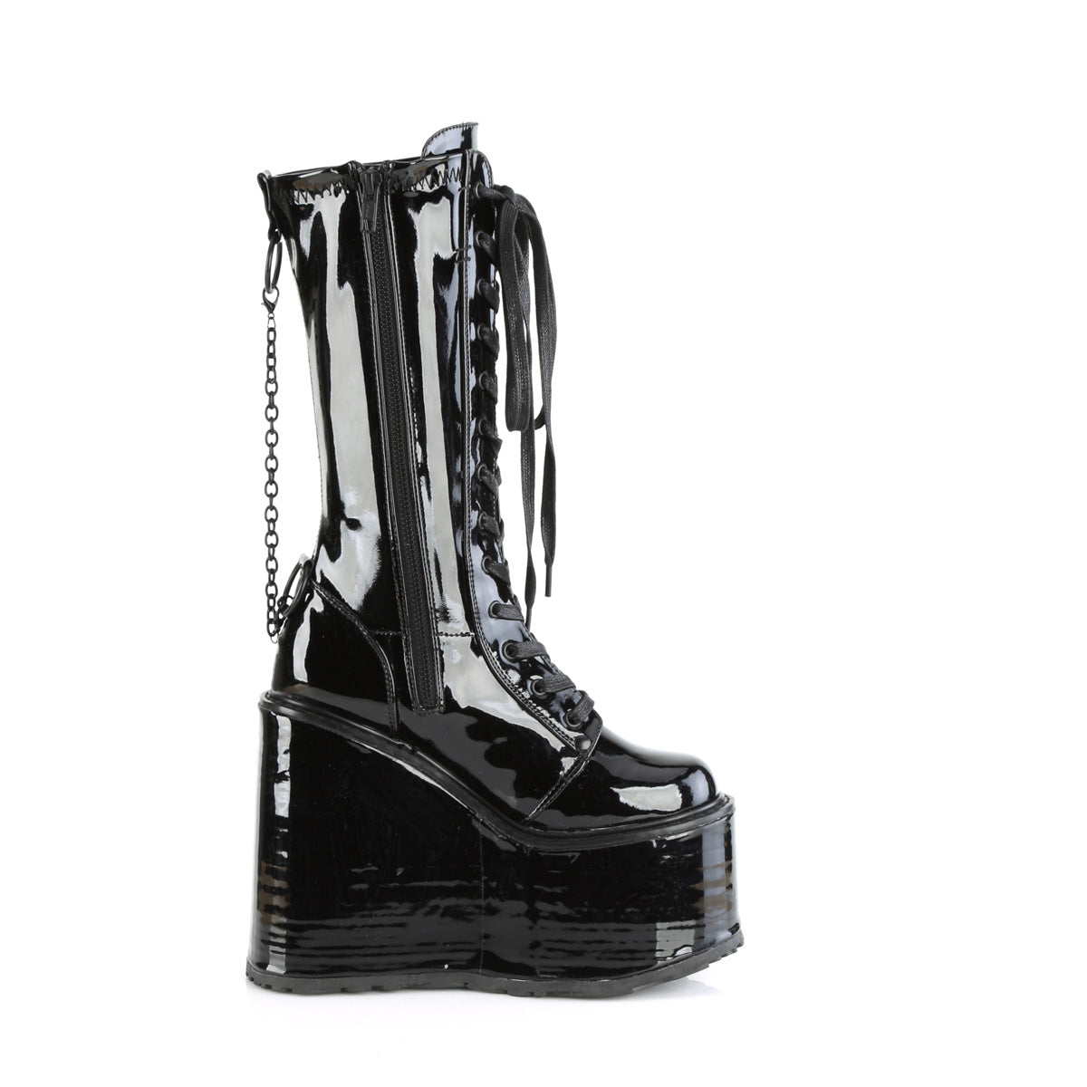 DemoniaCult  Boots SWING-150 Blk Stretch Pat