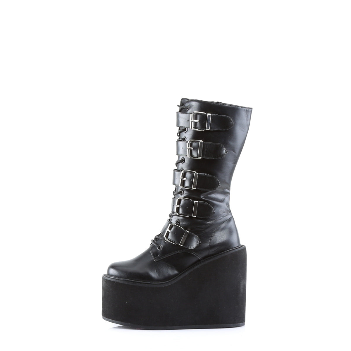 DemoniaCult Womens Boots SWING-220 Blk Vegan Leather