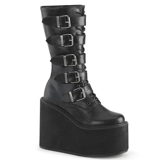 DemoniaCult Womens Boots SWING-220 Blk Vegan Leather